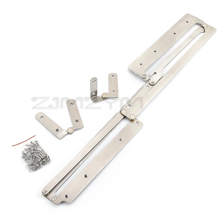 180 Degrees Full Access Folding Door System Bifolding Door Hardware Accessories Sliding Barn Door Stainless Steel 1 Set