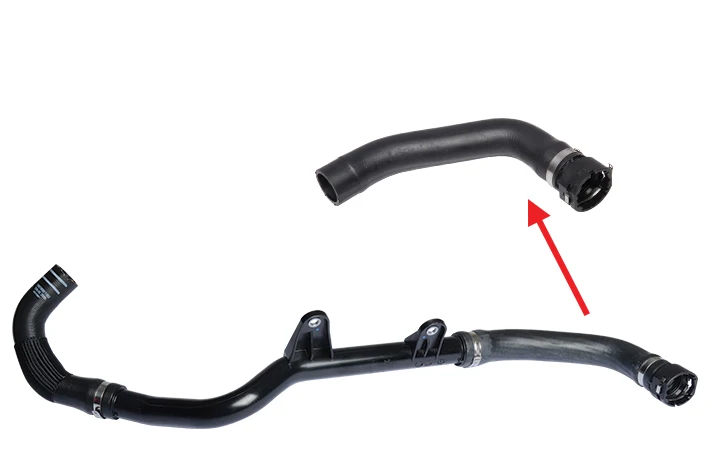 RADIATOR UPPER HOSE EXCLUDING PLASTIC PIPE HOSE SHOWN WITH ARROW 1366739080 1606662280