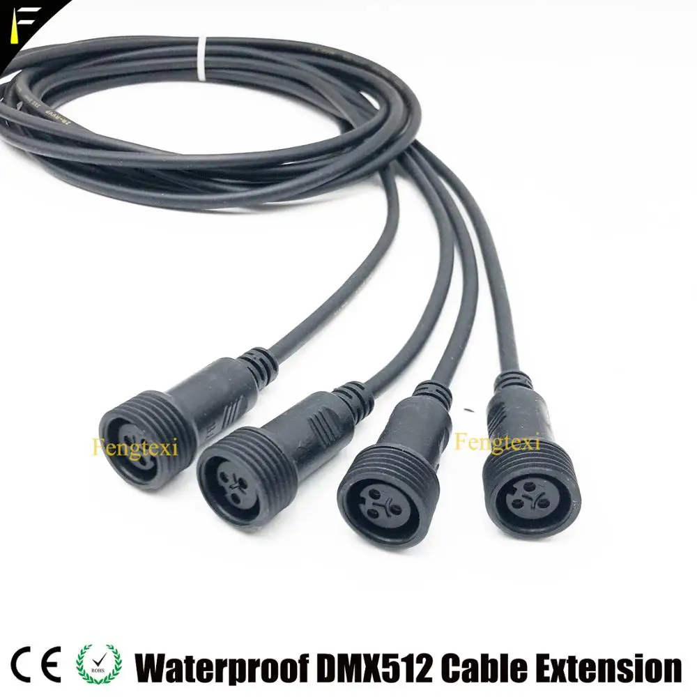 DMX Signal Transmission Cable Outdoor DMX 512 Male to Female Cable For Outdoor Stage Light Equipment Under Water Rain Venue