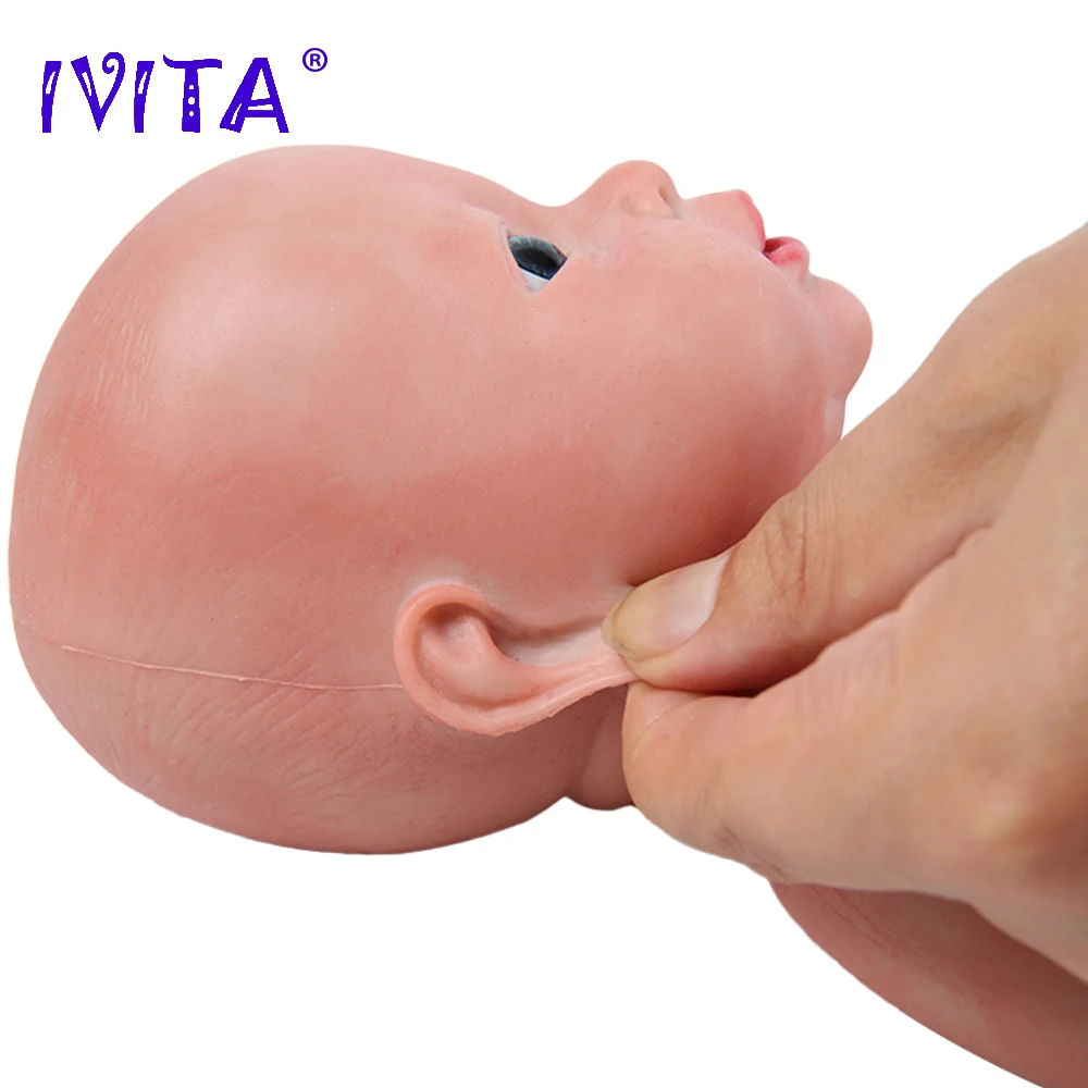 IVITA-Boneca Reborn Full Silicone para Crianças, Brinquedos Realistas, Recém-nascido 100% Realistas, Viva, Presente de Natal, WB1503, 41cm, 2000g