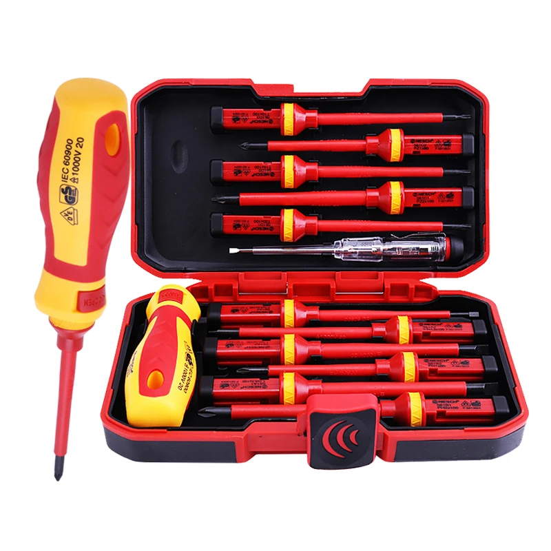 Multi-tool Insulated Screwdriver Set Magnetic Screw Driver Bits Torx Hex Slotted Phillips Household Electrician Repair Hand Tool