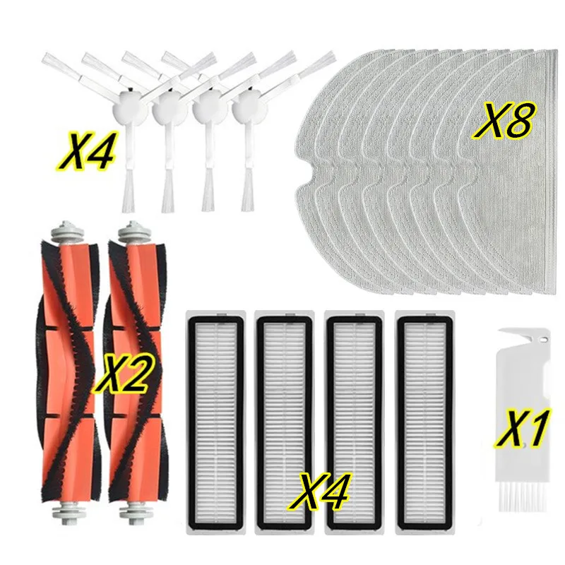 Vacuum Cleaner Parts for Dreame Bot L10 Pro Robot Accessories Kits Main Side Brush Hepa Filter Mop Rag Cloth