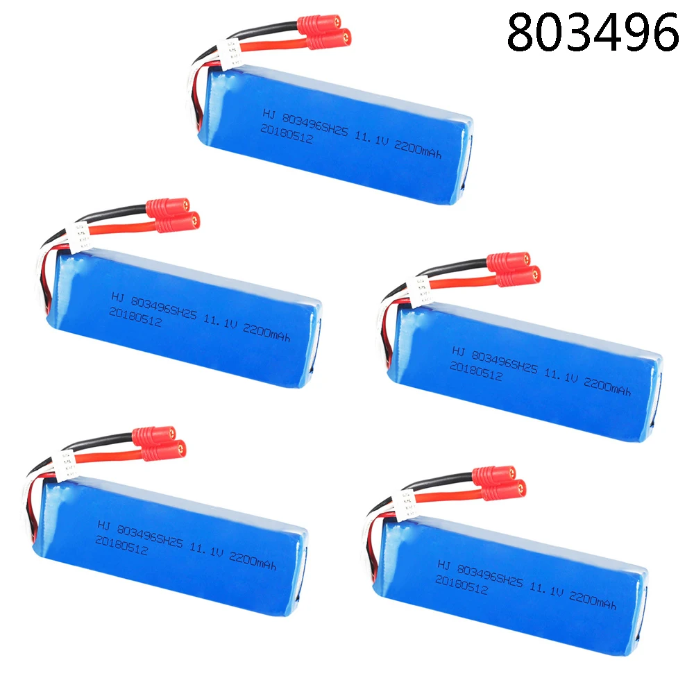 

803496 11.1V 2200mAh Lipo Battery banana Plug For BAYANGTOYS X16 x21 x22 RC Quadcopter Camera Drone Parts 11.1 V Battery for X16