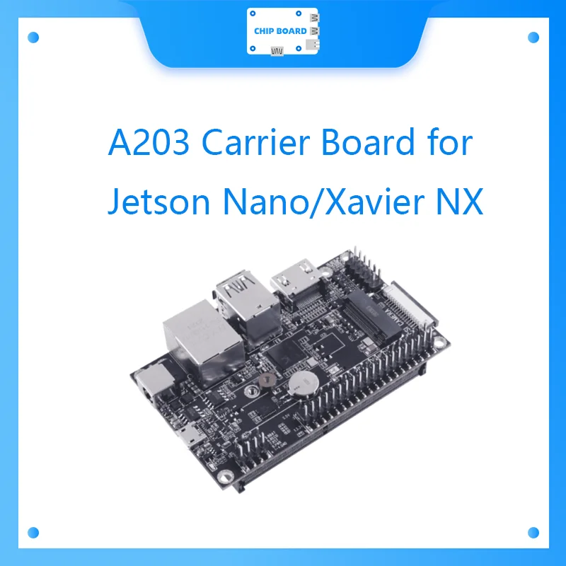 

A203 A205 A206 Carrier Board for Jetson Nano/Xavier NX with compact size and rich ports (Wifi, Bluetooth, SSD supported etc.)