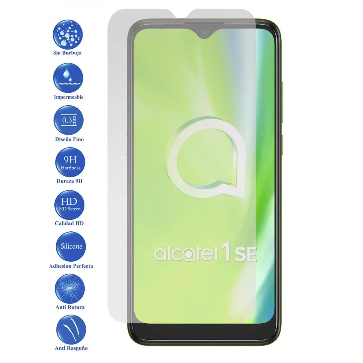 Alcatel 1 SE 2020 tempered glass 9H screen Protector for mobile-Todotumovil