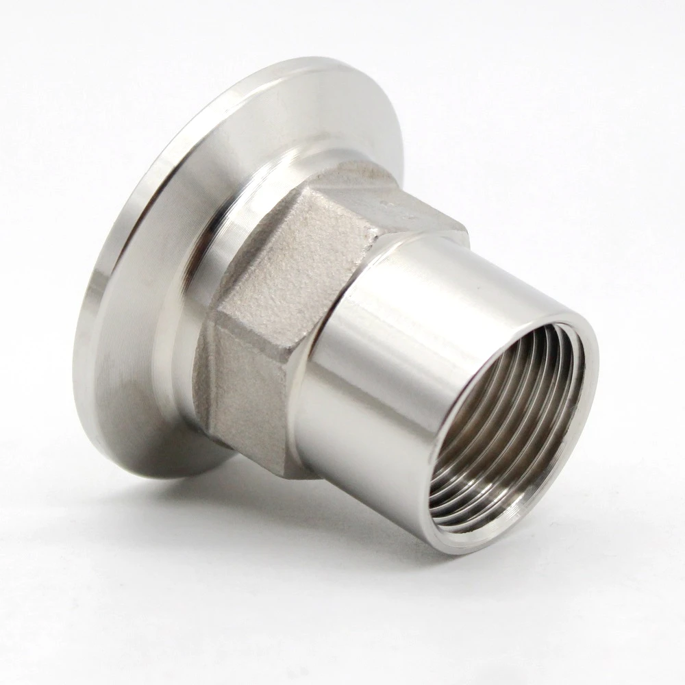 Stainless steel 304 316L QiiMii Tri clamp BSPT Female adatper  Food Grade