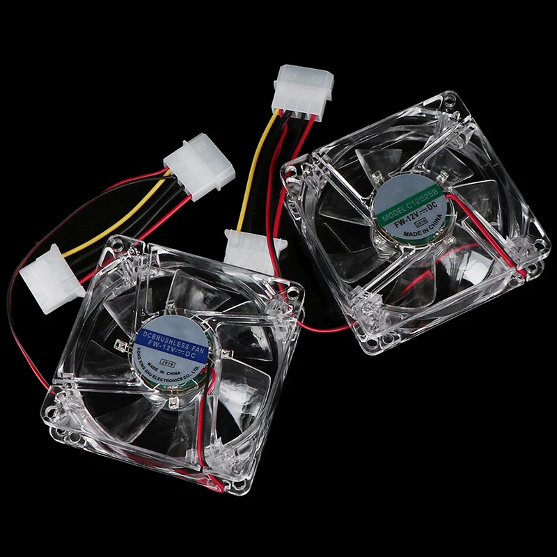4Pin PC Computer Fan 80mm 8025 8cm Silent DC 12V LED Luminous Colorful Cooling Fan CPU Cooler Radiator