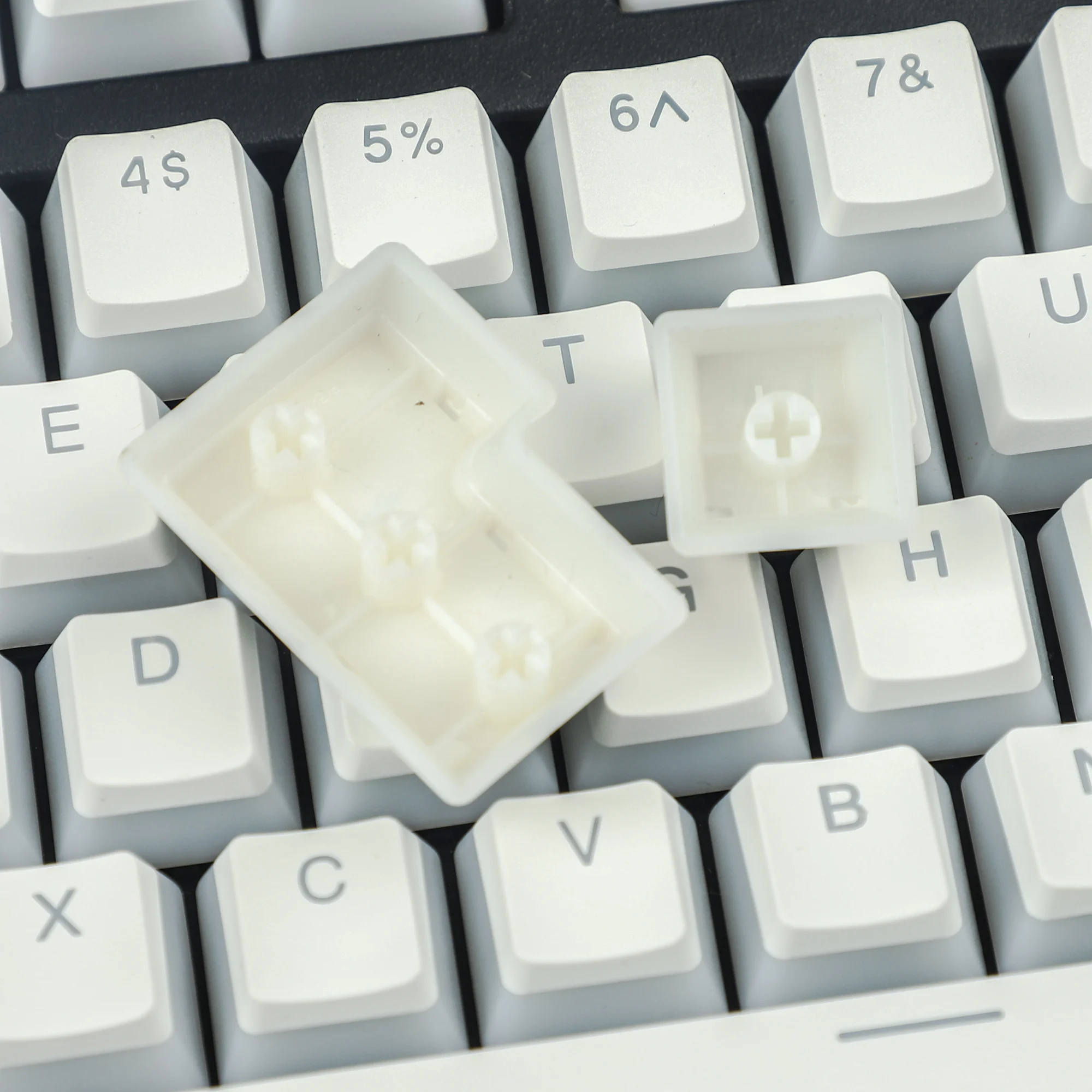 YMDK 108 PBT Double Shot Doubleshot Shine Through ANSI ISO OEM Profile Pudding Keyacp For MX Mechanical Keyboard