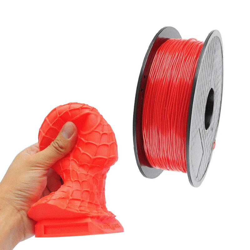 3D Printer Filament 1.75mm 1KG Silk PLA Flexible 95a TPU BLACK PETG 3D Plastic Printing Filament Rainbow Printe Material