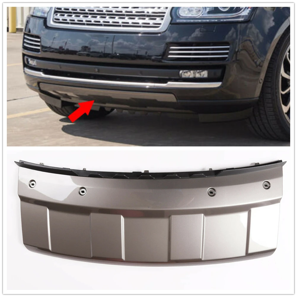 

For Land Rover Range Rover 2013-2017 LR038741 Lower Glossy Gray Tow Hook Trailer Cover Front Bumper Skid Plate Anti Guard Board