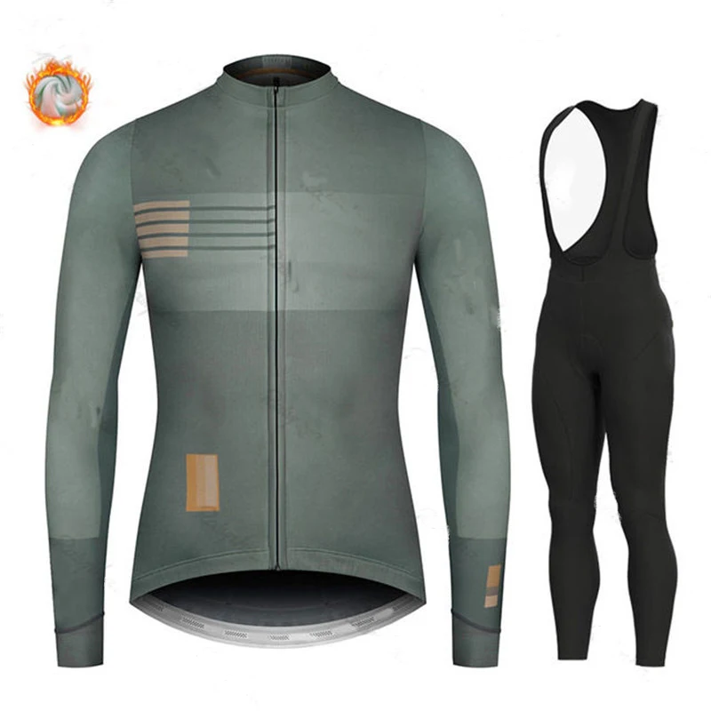 New Winter Cycling Clothing Men's Long Sleeve Fleece Cycling Jersey Boys Breathable Ropa Ciclismo Invierno Hombre Termica Spain