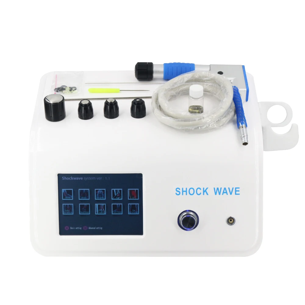 

2022 Newest Pneumatic Shockwave Therapy Machine Professional Tennis Elbow Treatment Plantar Fasciitis Pain Relief Body Massager