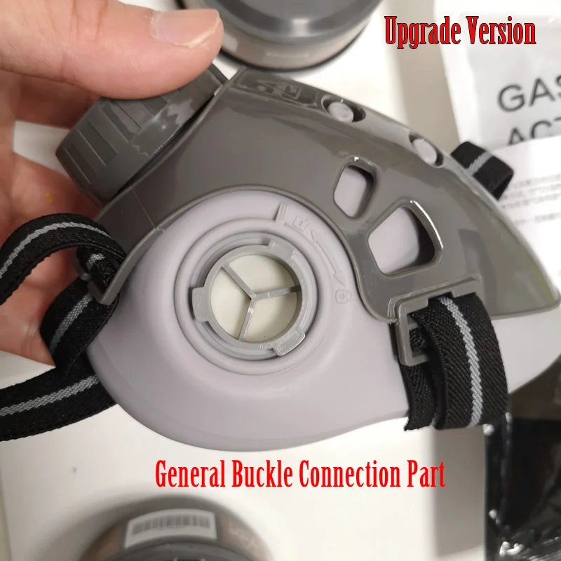 Professional Half Face Gas Dust Mask With Wide Vision Safety Goggles Carbon Filtering Cartridge For Spraying Painting Work Safe