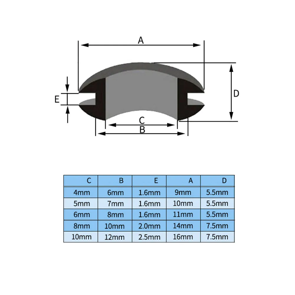 105Pcs/Box Gasket Ring Rubber Grommet Waterproof Protect Wire Tool 5 Sizes Set Sealing Grommet Gasket Cable Hose Part Rubber