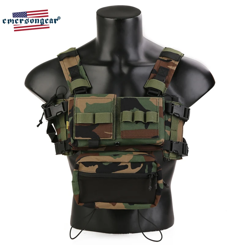 Emersongear Tactical MK3 Chest Rig For Plate Carrier Vest Micro Fight Hunting Airsoft Mag Pouch Armor Gear Training Combat