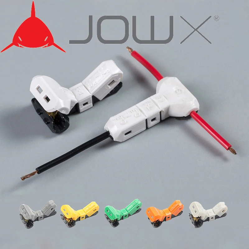 5/10PCS Non-Stripped Quick Connectors Terminals Home Compact Car Cable Wire Connector T I Type Joint Dual Wire LED Connector