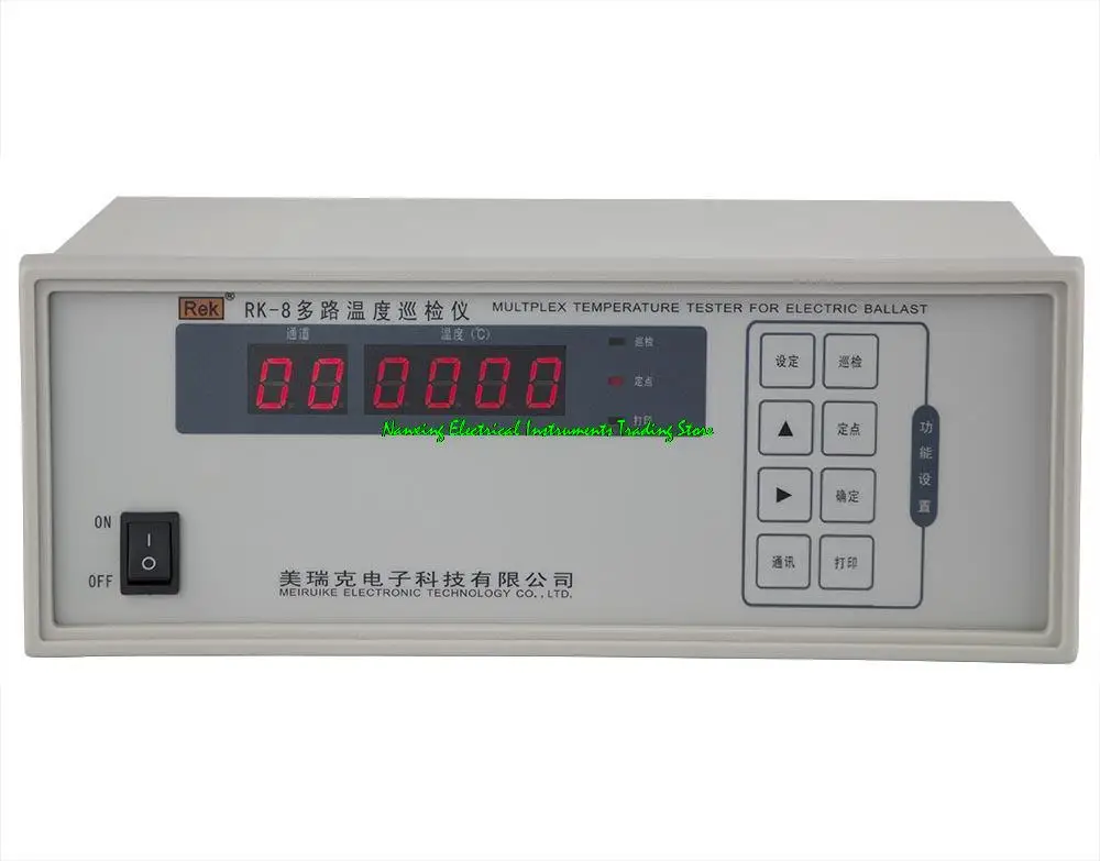 Chegada rápida RK-8/8-channel, medidor de registro de temperatura de RK-16/6 canais multi-canal testador de temperatura