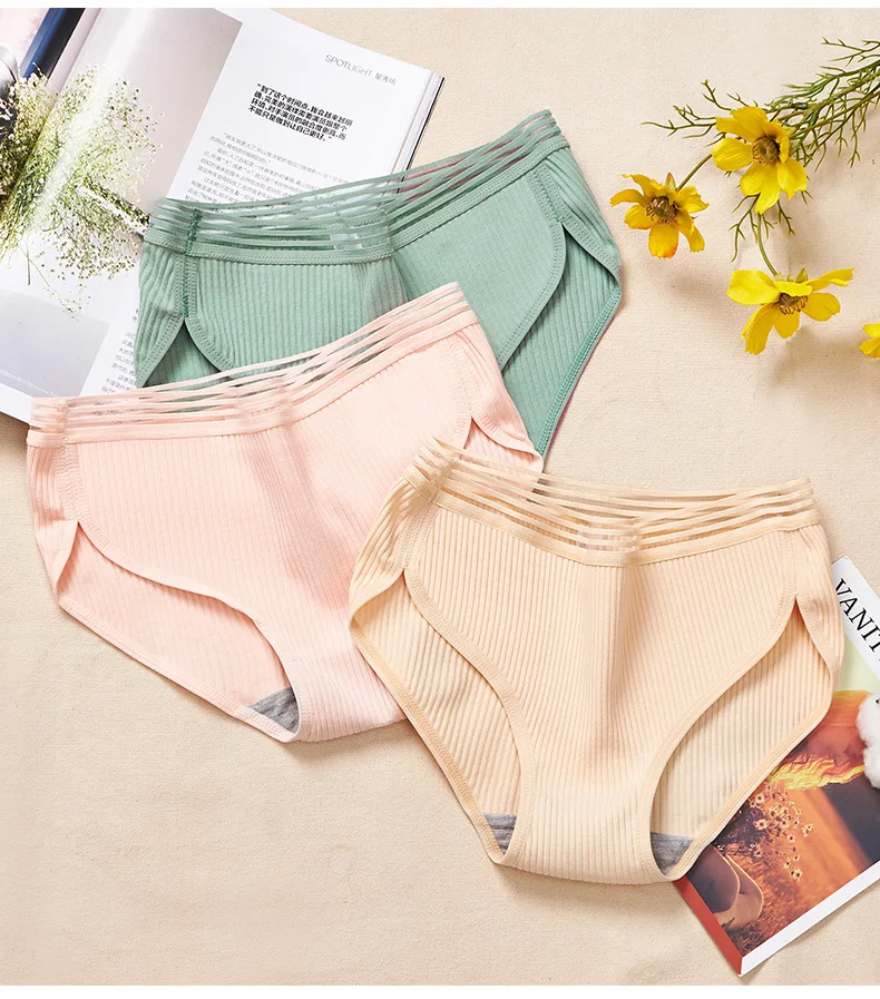 

Women's Cotton Panties Underwear Seamless Cute Girls Bow Briefs Lingerie Female Sexy Panties Breathable Briefs Crotch Intimates