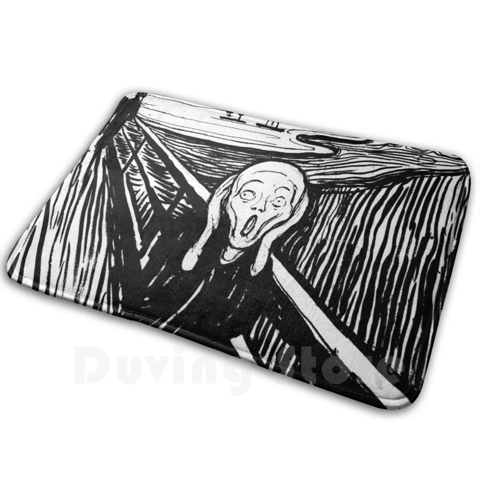 The Scream , Edvard Munch Carpet Mat Rug Cushion Soft The Scream Edvard Munch Munch Scream Painter Work Of Art