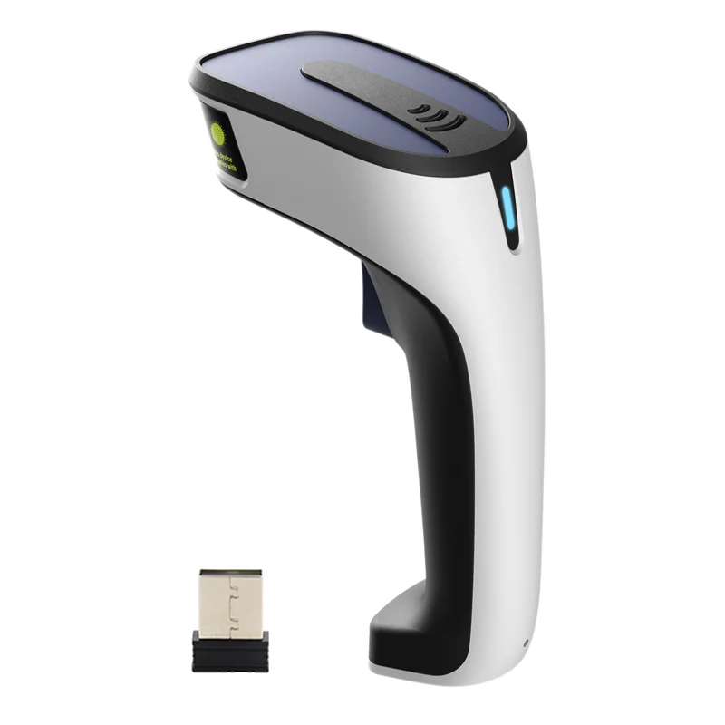Fashion Wireless Red Light Scanner Bar Code QR Scan Gun 1D 2D Fast Recognition High Quality With Built In Battery