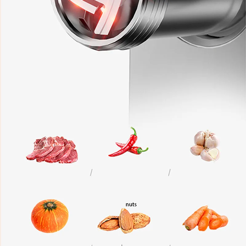 المطاحن الكهربائية اللحوم الفولاذ المقاوم للصدأ الثقيلة المفرمة السجق ستوفير الطعام المعالج الأجهزة المنزلية المروحية للمطبخ