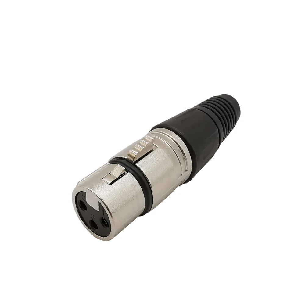 1/2/10Pcs 3 Pin XLR Audio Cable Connector MIC Male Plug Female Jack Microphone Wire Connector Adapter
