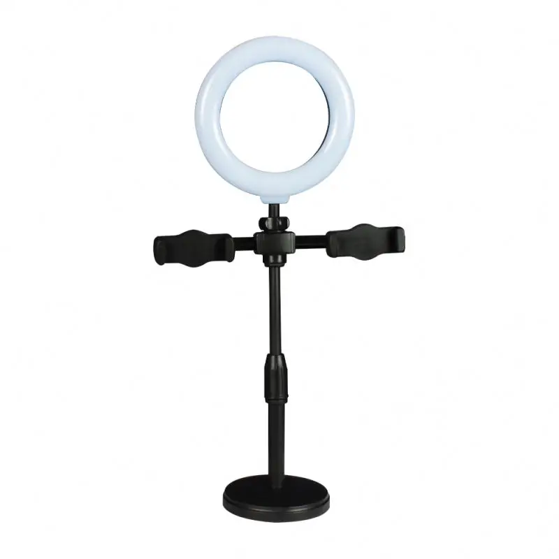 

Dimmable Led Ring Light With Monopod Mount Bracket Photography Phone Studio Selfie Annular Lamp For Youtube Live Video Light