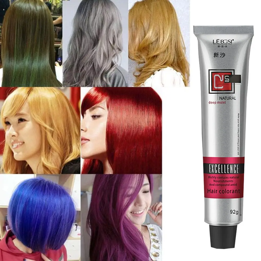 

Natural 6 Colors Men/Women Hair Dye Tint Hair Care Styling Tools Hair Coloring Cream Semi Permanent