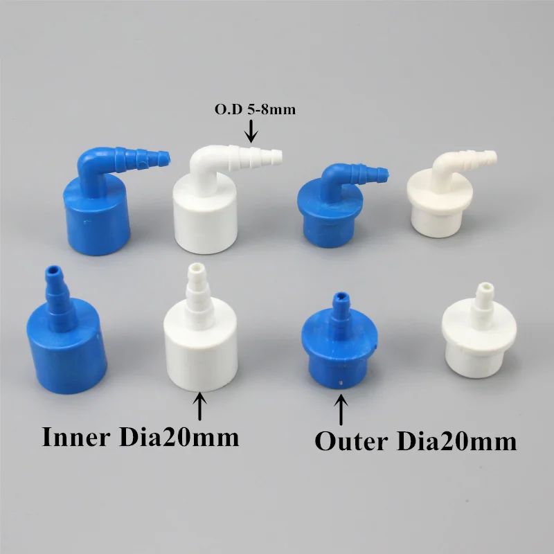 PVC Plug Hose Connector Quick Connector Hard Tube Plastic Pagodas Joint Pvc Pipe Adapter for Garden Irrigation 1 Pcs