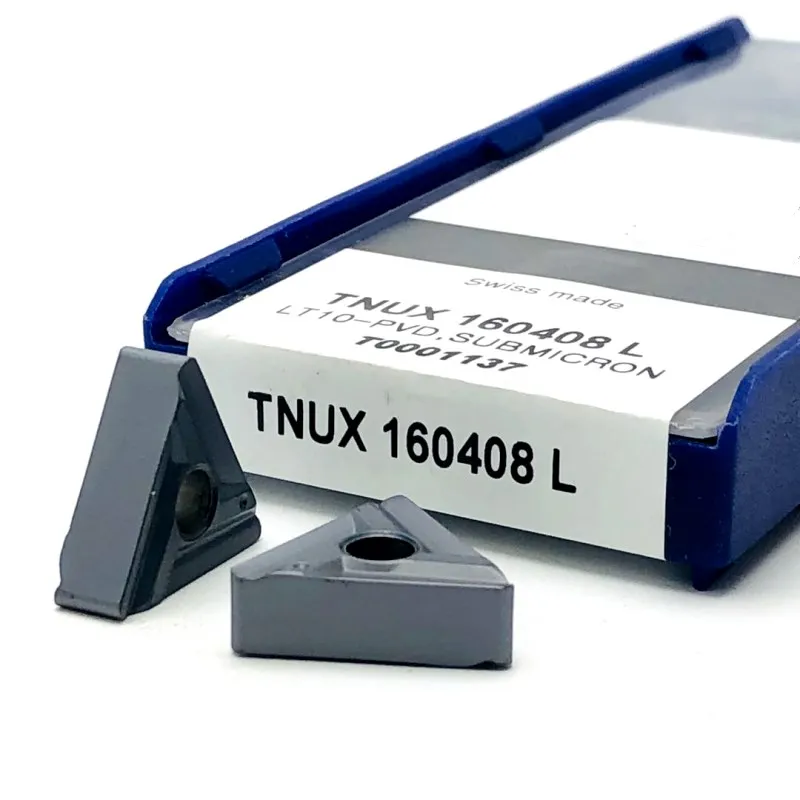 Inserti di tornitura TNUX160404R TNUX160408R NN LT10 di alta qualità in metallo duro utensile di tornitura strumento di metallo utensili da taglio TNUX 160404