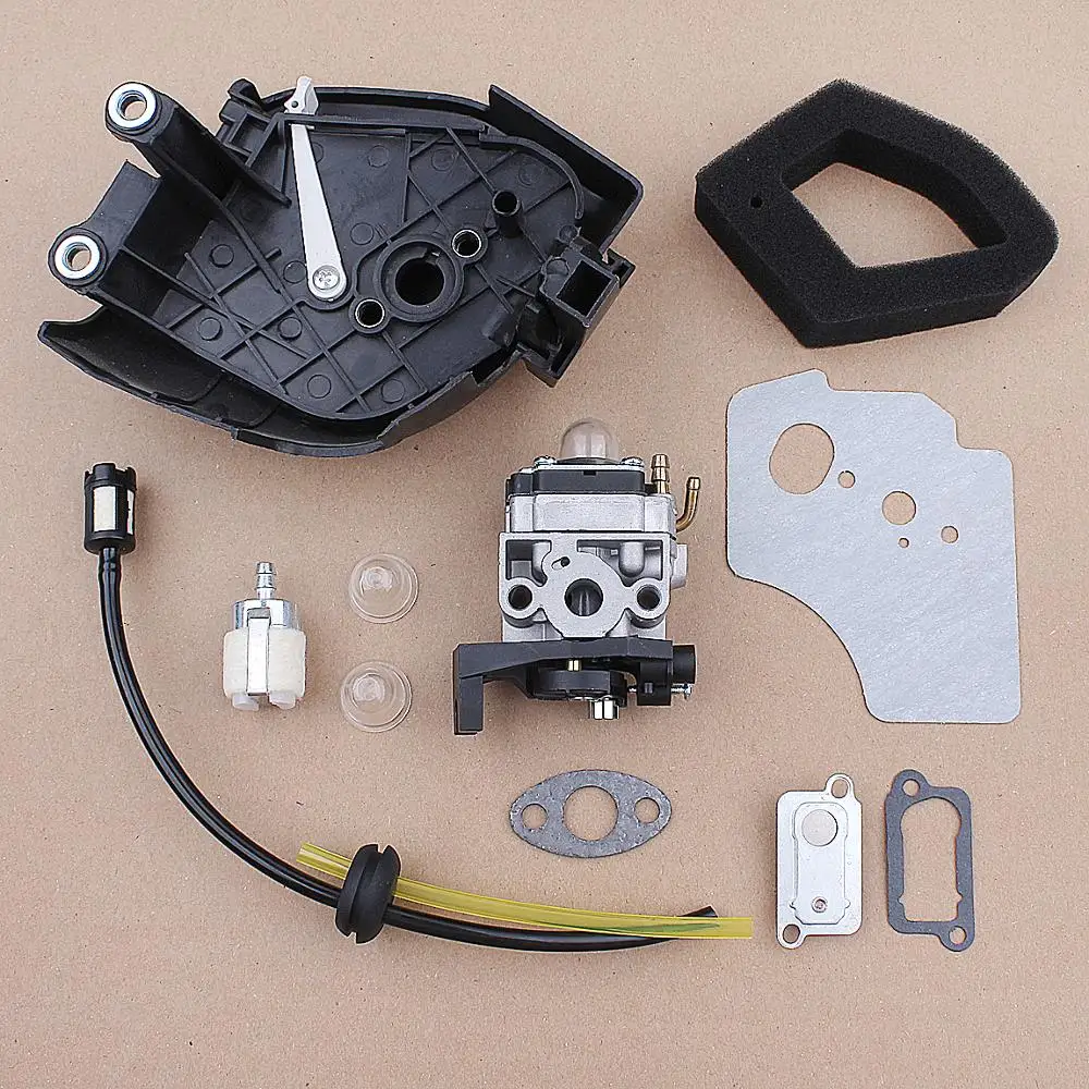Carburatore coperchio del filtro dell'aria alloggiamento passacavo della linea del carburante per Honda GX35 HHT35 HHT35S 1.3HP Mini motore a Gas a 4 tempi Strimmer