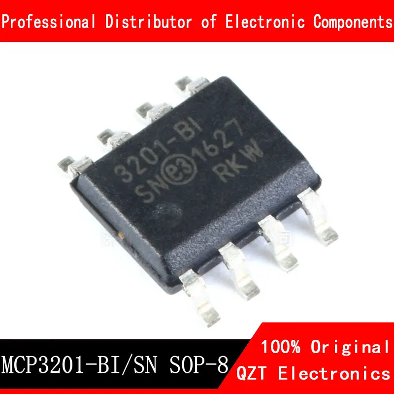 10pcs/lot MCP3201-BI/SN MCP3201 3201-BI SOP-8 new original In Stock