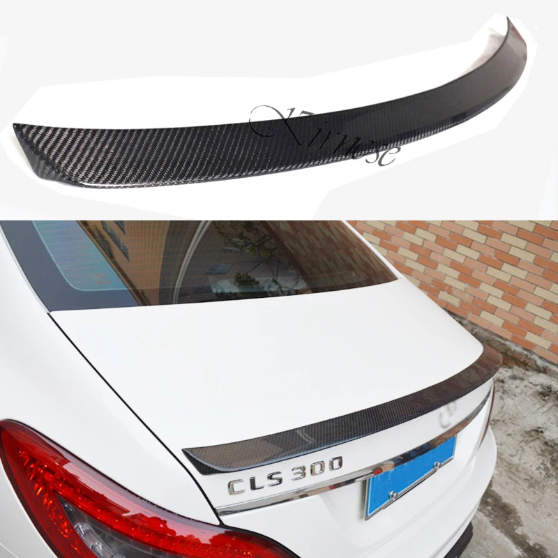 

Car Rear Spoiler Carbon Fiber Wing for Mercedes Benz CLS Class C218 2011-2017 W218 CLS260 300 350 400 CLS450 500 Trunk Spoiler