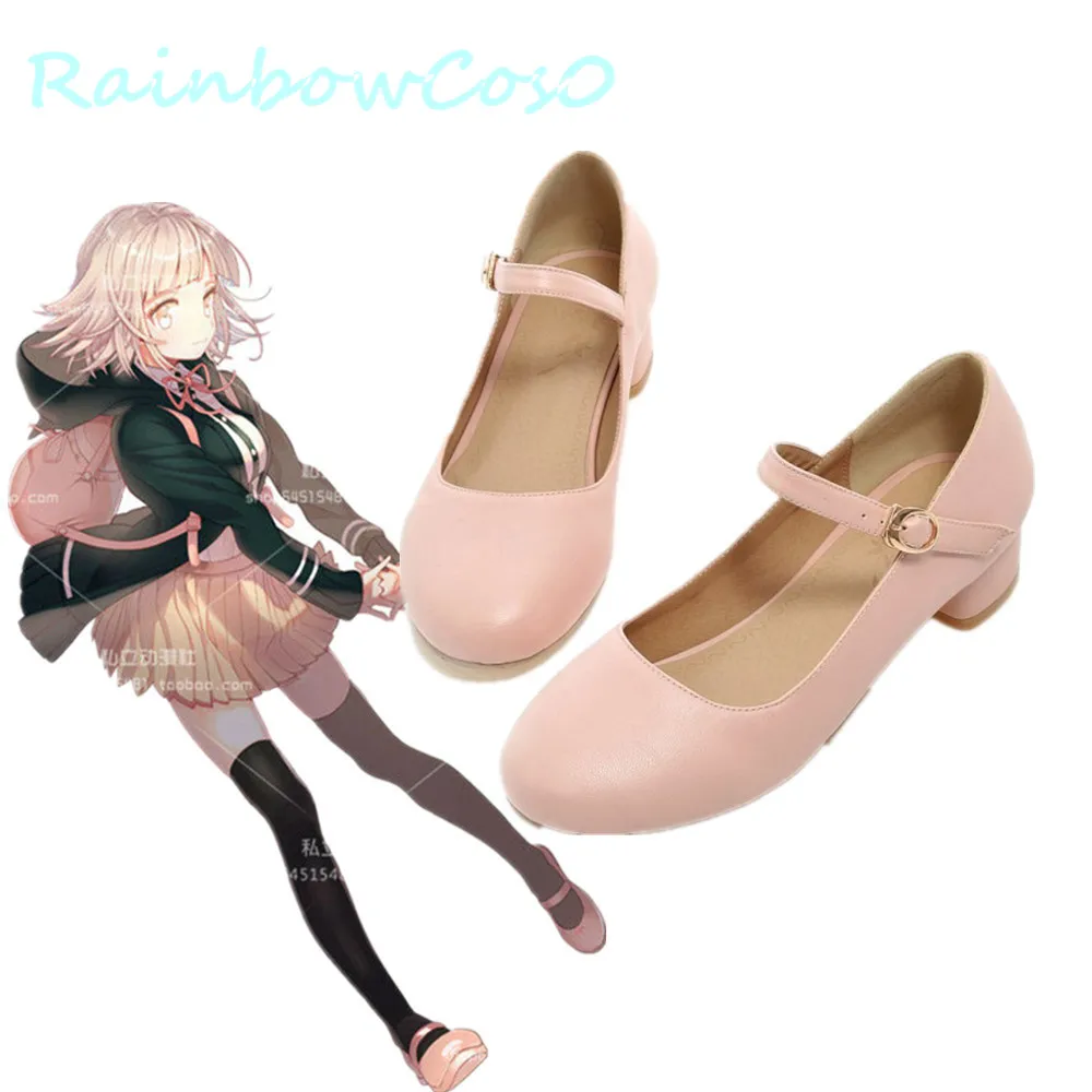 RainbowCos0 Cosplay Shoes Danganronpa: Trigger Happy Havoc Nanami ChiaKi Boots Game Halloween