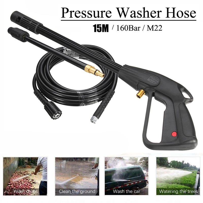 

High Pressure Washer Spray G-Un,M22 Car Water Washer Cleaning Tool with 10M Hose for Cleaner Watering Lawn Garden