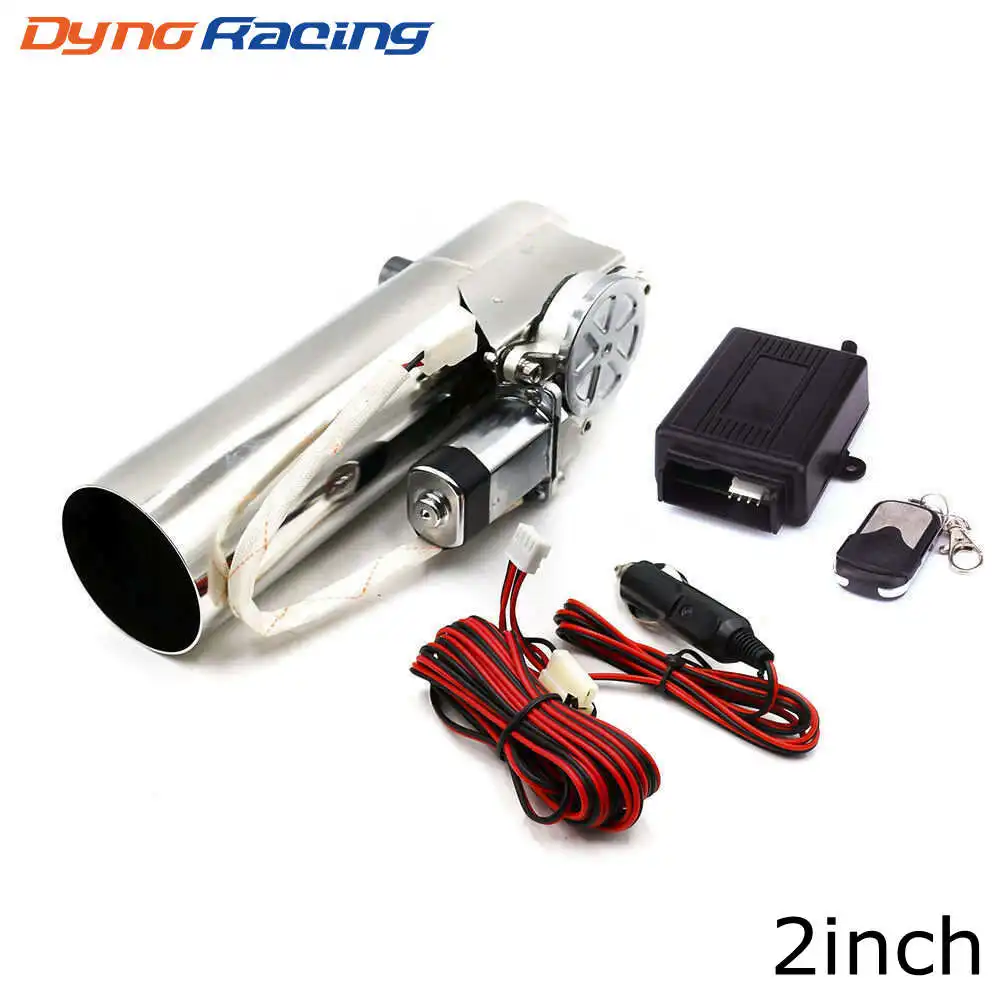 2'' inch 51mm Exhaust Control Valve Exhaust Pipe Electric Pipe Exhaust Electrical Cutout With Remote Control