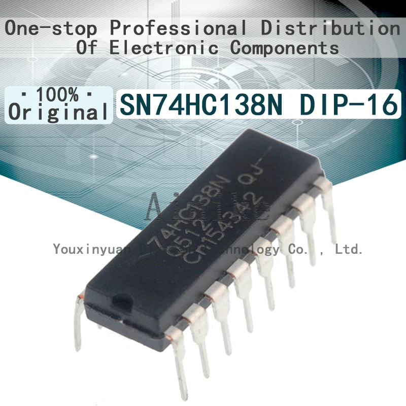 

10/Pcs New Original 74HC138 74HC138N SN74HC138N DIP-16 Decoder demultiplexer IC Chip