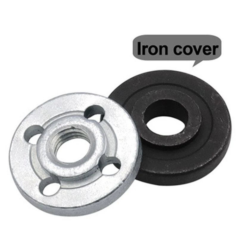 

2pcs/set Grinder Lock Nut Inner Outer Flange Metal Pressure Plate for Type 100 Polishing Machine Dropship