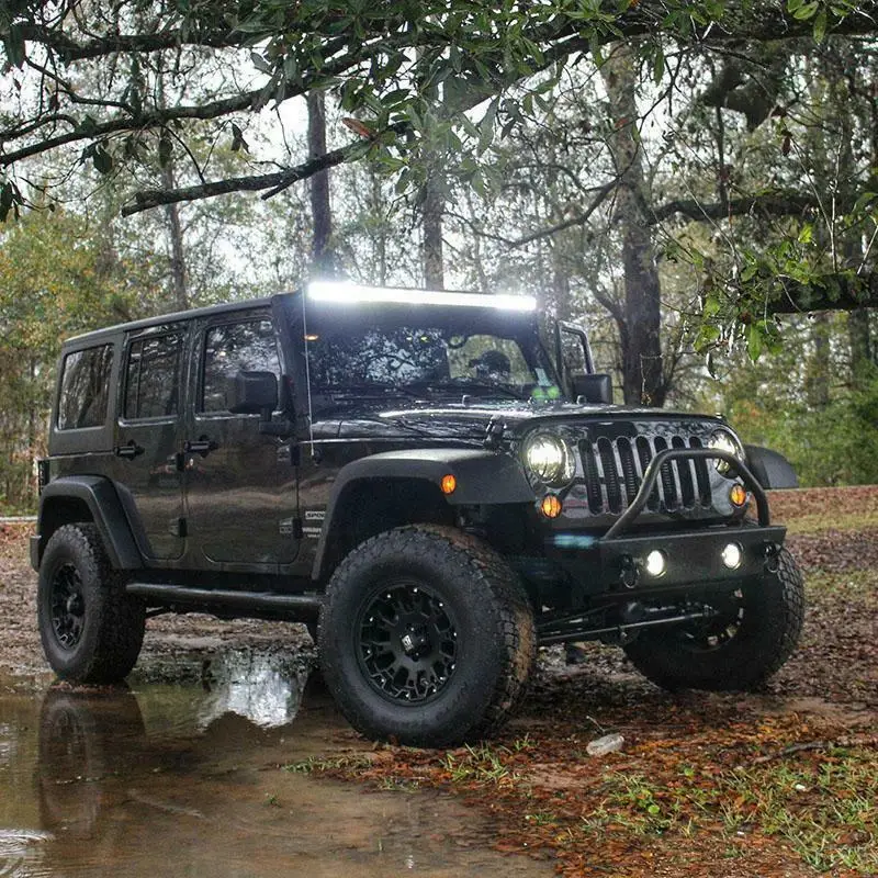 52inch LED Lights Bar Windshield Mounting Brackets for Jeep Wrangler JK Straight Car Accessories New 4x4 Off Road Tuning