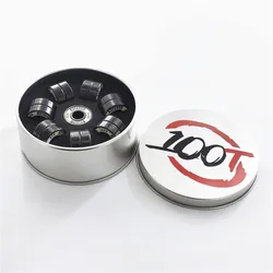 BSB swiss black ceramic bearing for inline speed skates shoes ILQ-11 level Si3N4 race bearing fast spin less resistance smooth