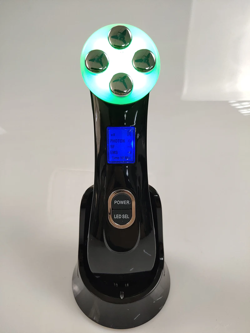 جهاز تجميل لإزالة تجاعيد حب الشباب ورفع الوجه عن طريق الفوتون LED جهاز RF & EMS لرفع الوجه بتردد راديو