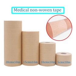 1 Roll 10/15/20Cm X 10M Medische Non-woven Gele Huidskleur Tape Voor gips En Wondverband Fixatie Ademend Plakband