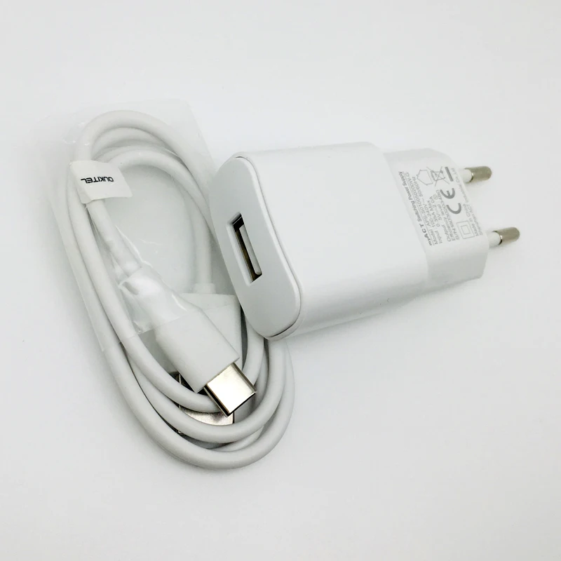 New Original Oukitel K5000/U18 Travel Charger Power AC Adapter+Type-C Wire Cable for Phone