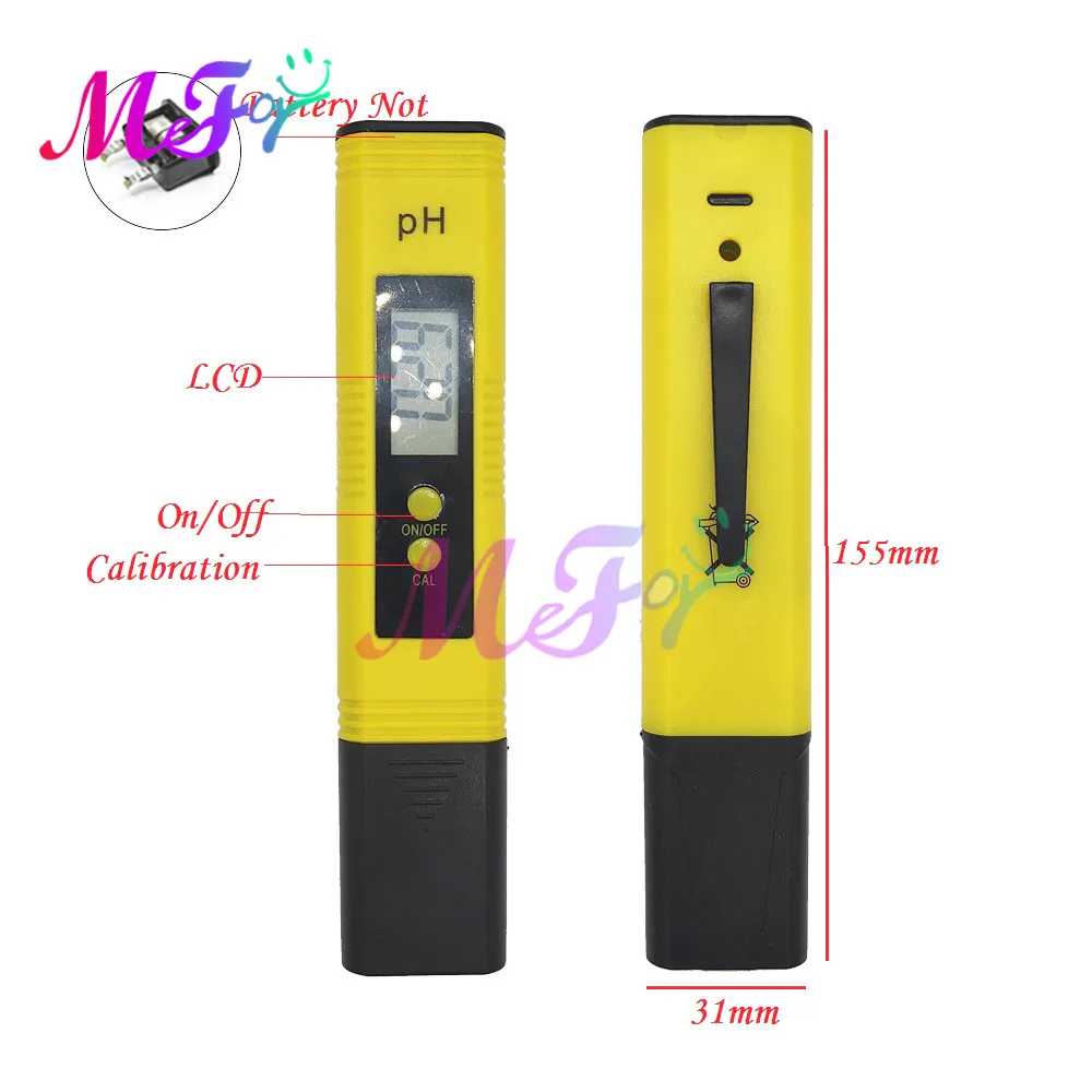 Digital LCD PH Meter Pen 0.01 Accuracy Aquarium Pool Wine Urine Drinking Water Quality Monitor Tester Automatic Calibration