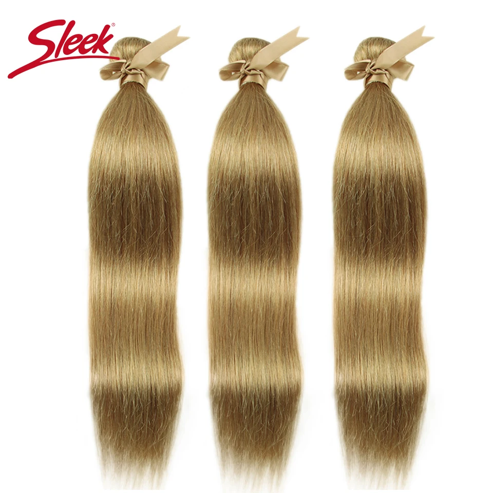 Sleek Mink Blue Orange Blonde Color Malaysian Straight Hair Weave Bundles 8 To 26 Inches Hair Extension Bugha Style Free Shiping