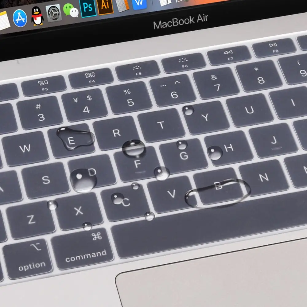 Redlai TPU Transparent US / EU Version Keyboard Cover Film for 2020 MacBook Air 13 inch M1 A2337 A2179 Keyboard Skin Protector