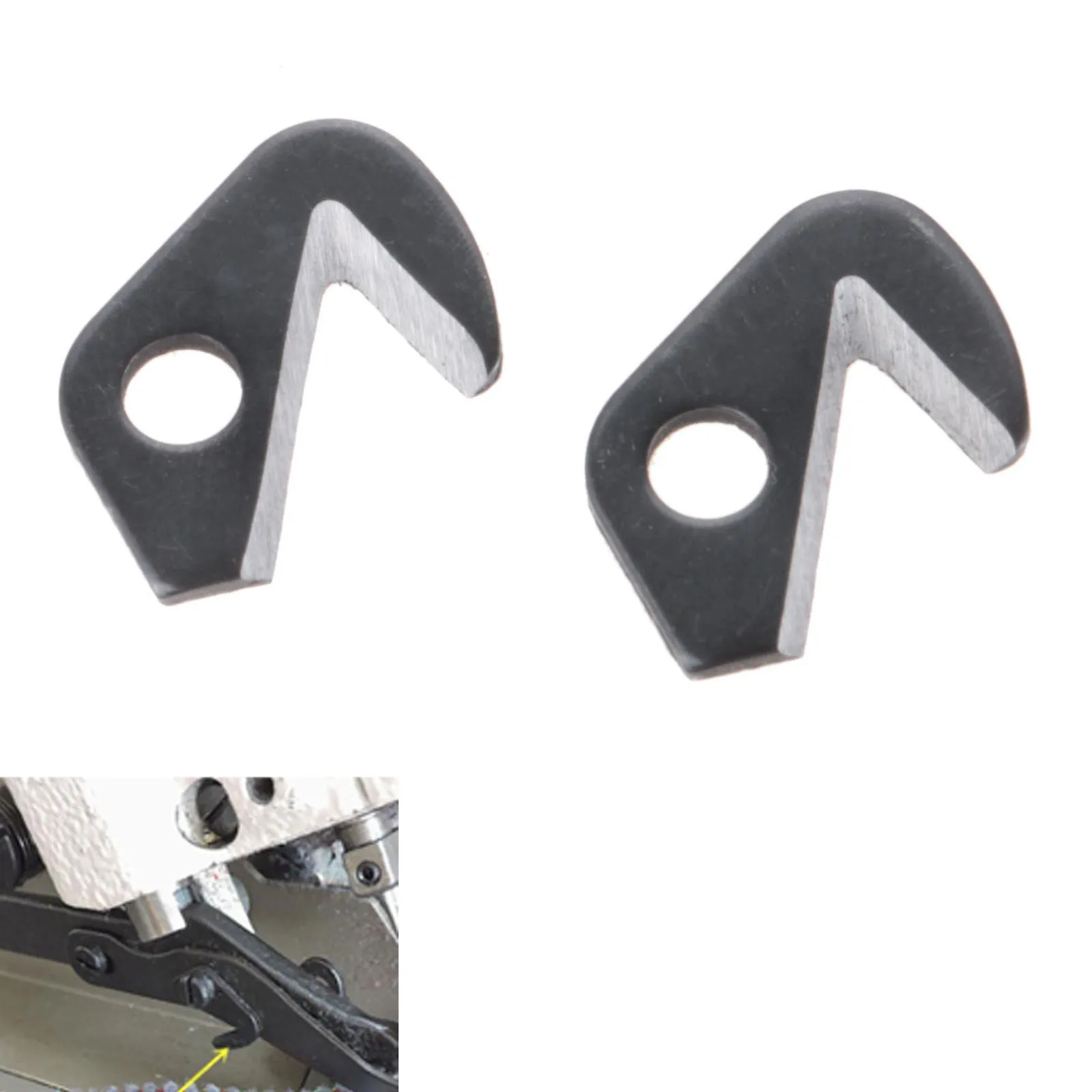 2pcs Trimming Thread Cut Knife Blade 747E Sewing Machine Thread Cutter KS24 747 For SIRUBA 737 747 757 SERIES OVERLOCK 13*10mm