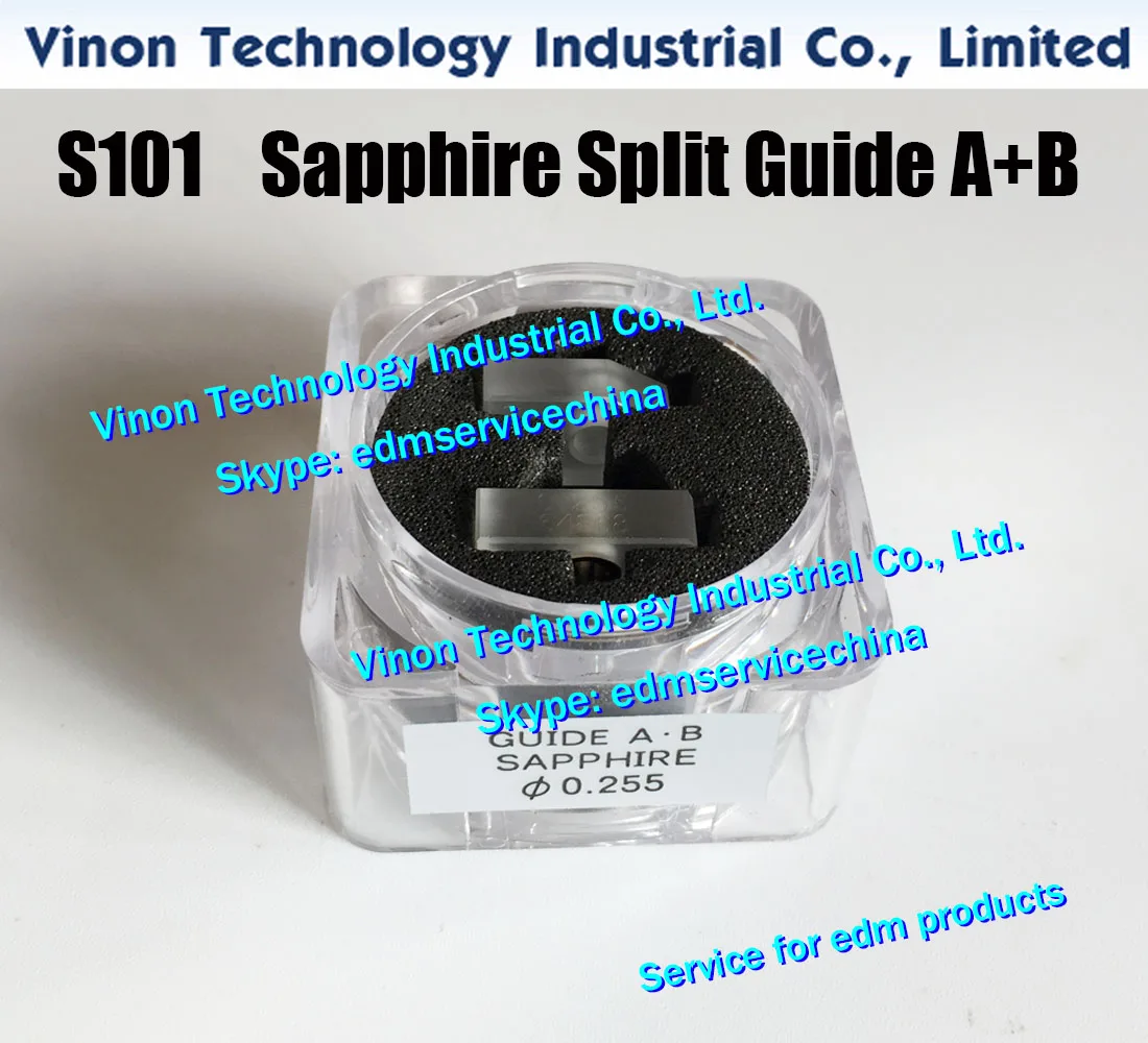 

d=0.27mm Sapphire Split Wire Guide A+B S101 3080061 edm Upper Guide AB Set 0.27mm 0205049 for AQ,A,EPOC,AQ325,0200283 wire-cut