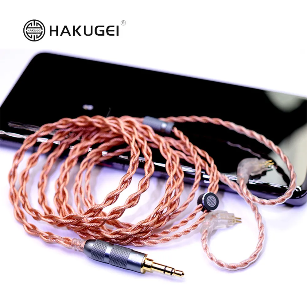 FENGEU HAKUGEI Copper 7NOCC Litz Cable 22awg HiFi Earphone Upgrade Cable MMCX 2Pin 0.78mm A2DC IE80/80S for KKXS S8