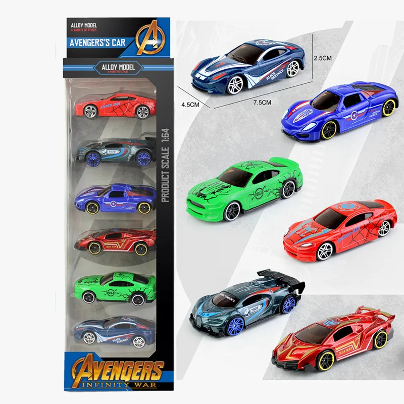 Hot-selling 6-piece classic car model set in original packaging,1:64 alloy sports car toy,children's gift toy,free shipping